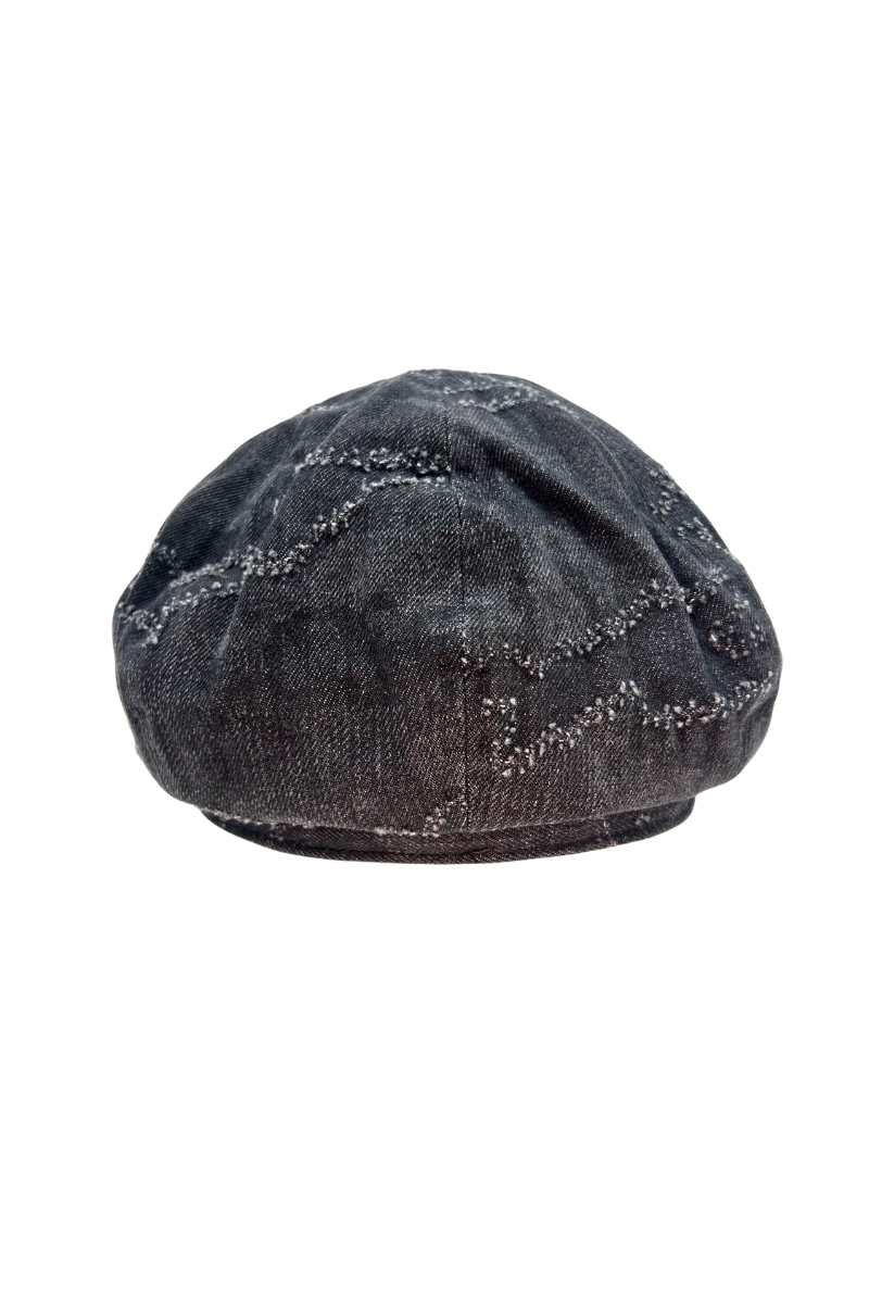 Max Simple Camouflage Newsboy Cap Black MSKX260015B