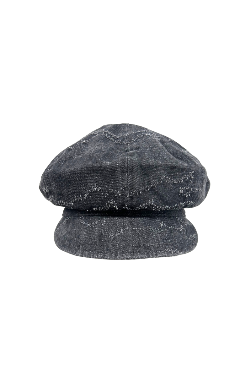 Max Simple Camouflage Newsboy Cap Black MSKX260015B