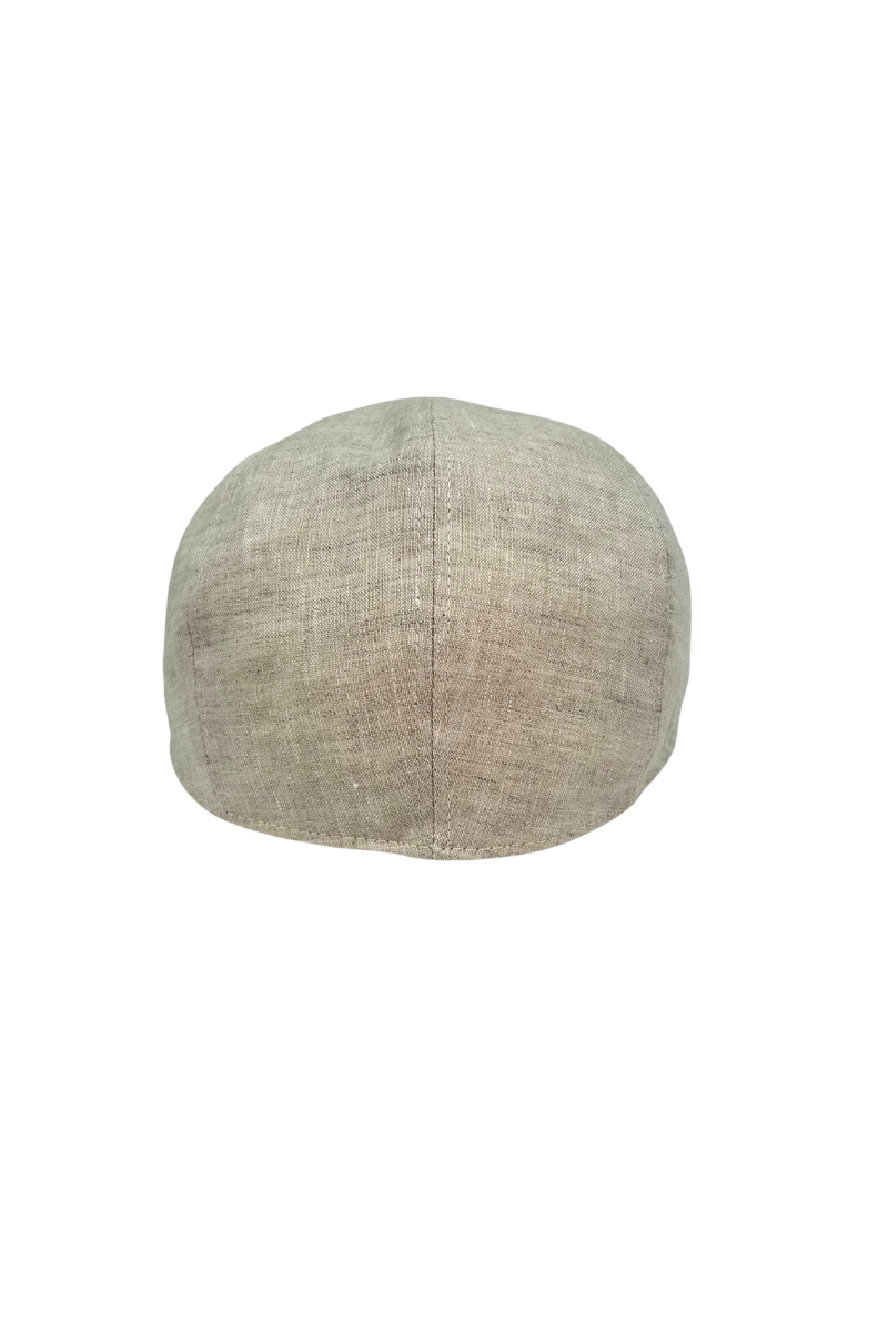 Max Simple Linen Flat Cap Natural MSKX260089N