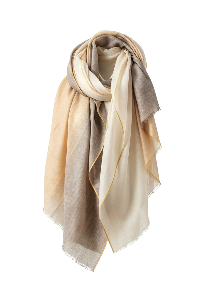 Max Simple Wool Gradient Scarf Sunset MSRX264001S