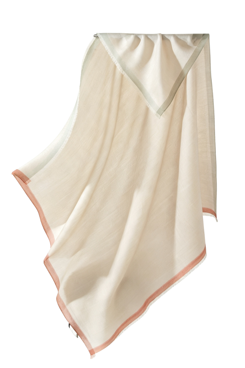Max Simple Yarn-Dyed Wool Square 70 Beige MSRX266001B