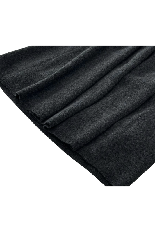 Max Simple Wool Tulip Skirt Black MSXZ266127B