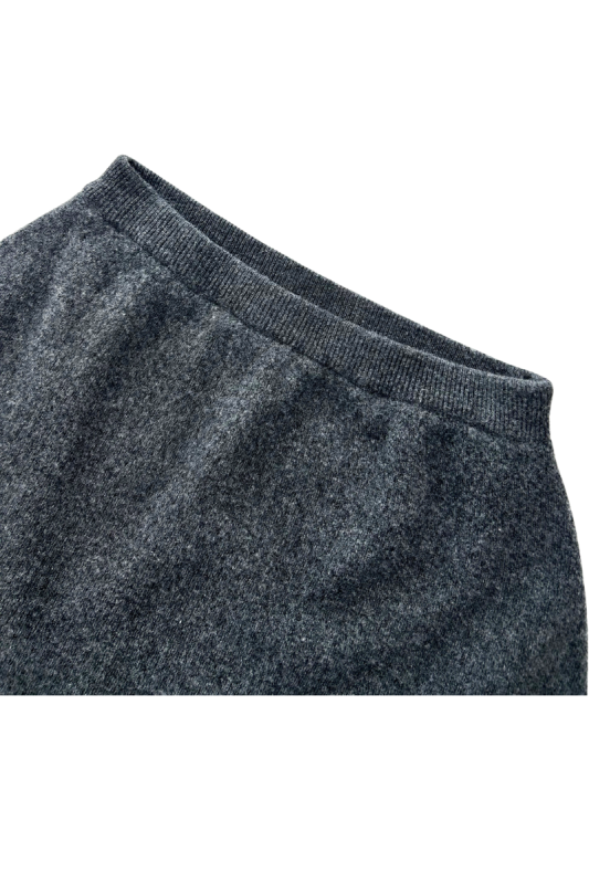 Max Simple Wool Tulip Skirt Charcoal MSXZ266127C