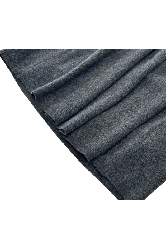 Max Simple Wool Tulip Skirt Charcoal MSXZ266127C