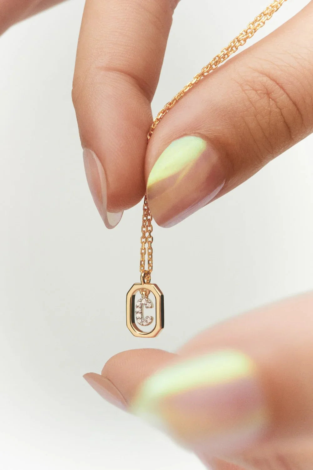 PDPAOLA Mini Letter Necklace