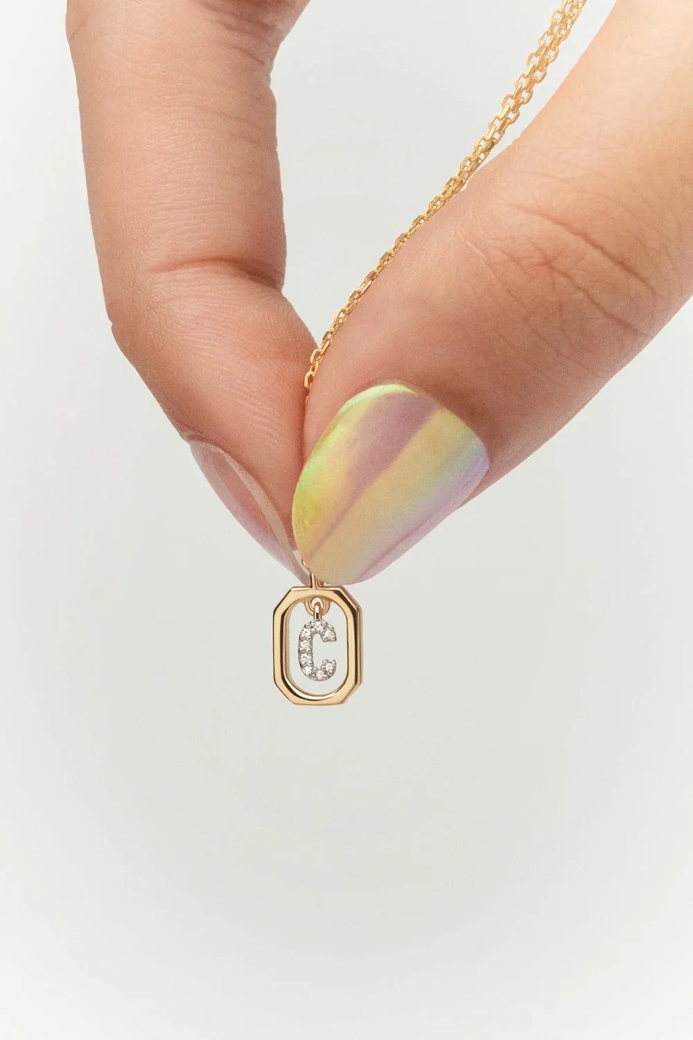 PDPAOLA Mini Letter Necklace