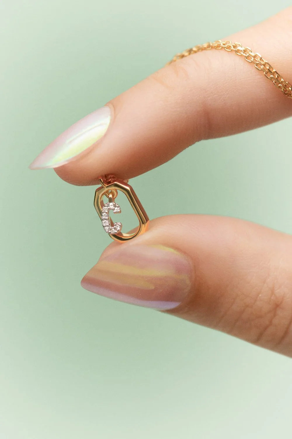 PDPAOLA Mini Letter Necklace