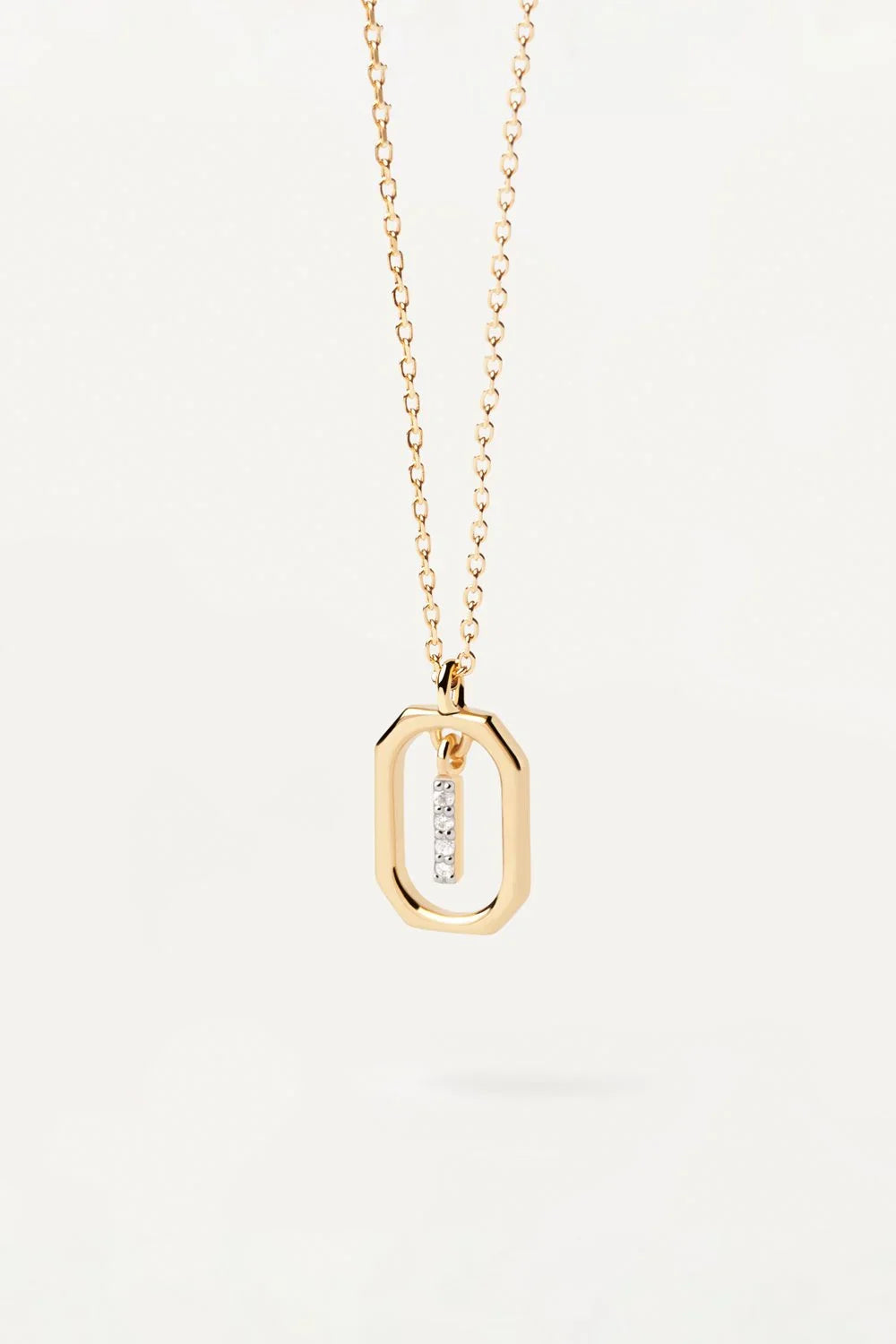 PDPAOLA Mini Letter Necklace