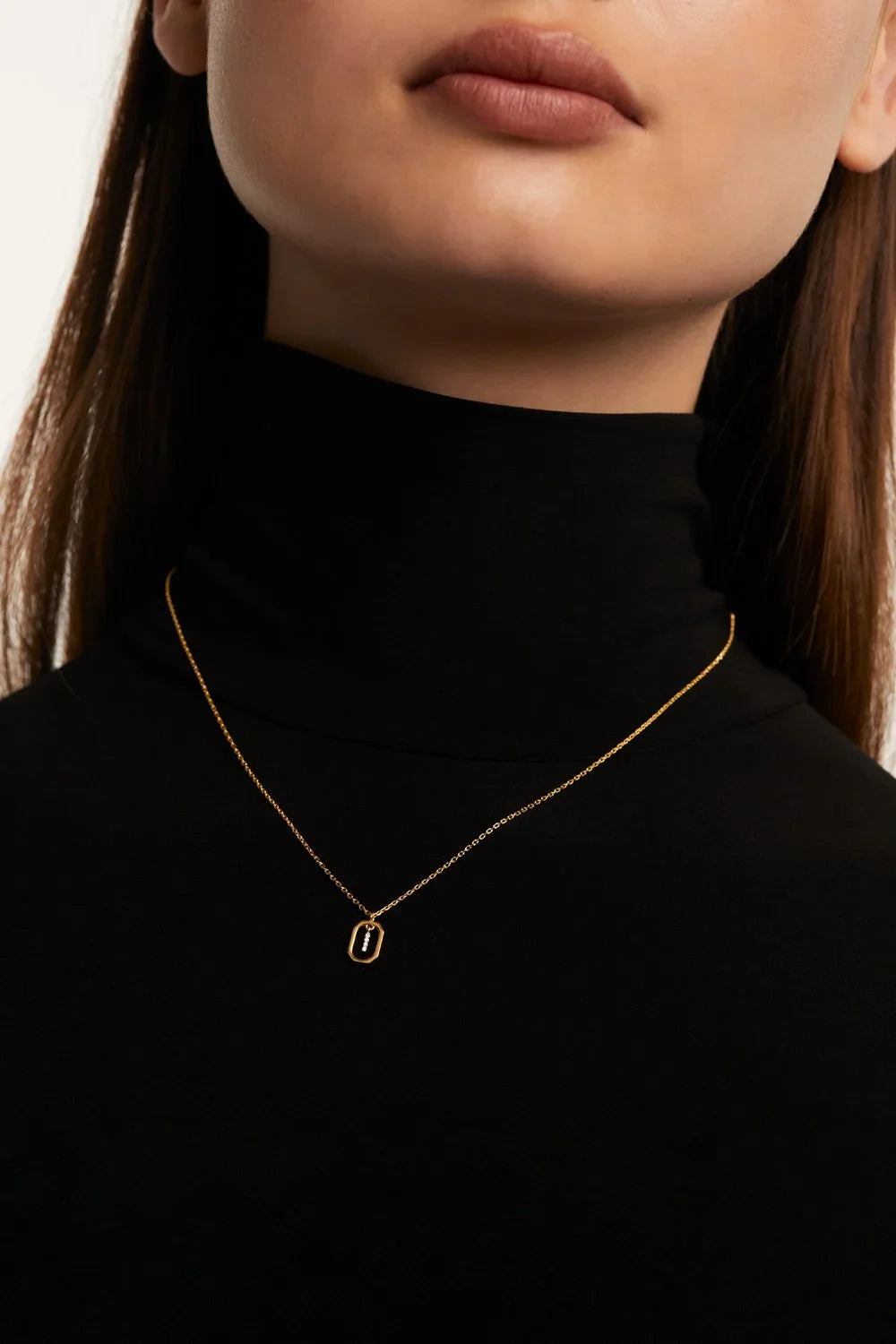 PDPAOLA Mini Letter Necklace