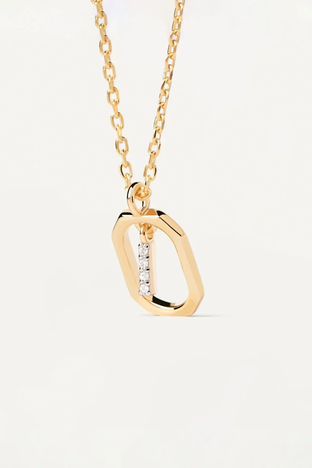PDPAOLA Mini Letter Necklace