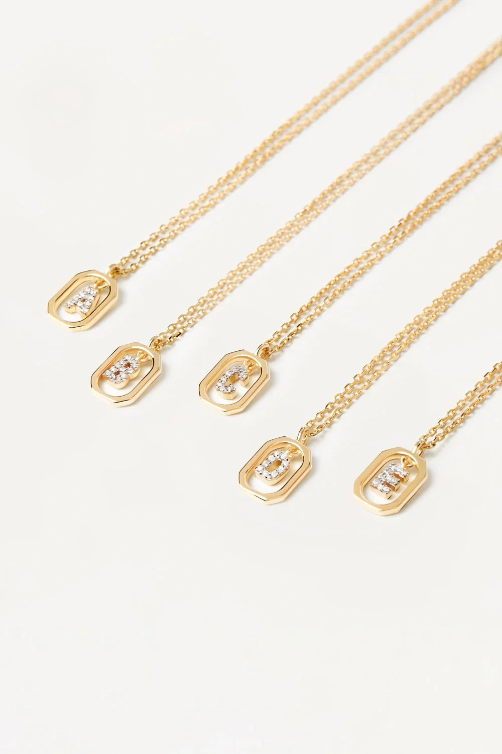 PDPAOLA Mini Letter Necklace