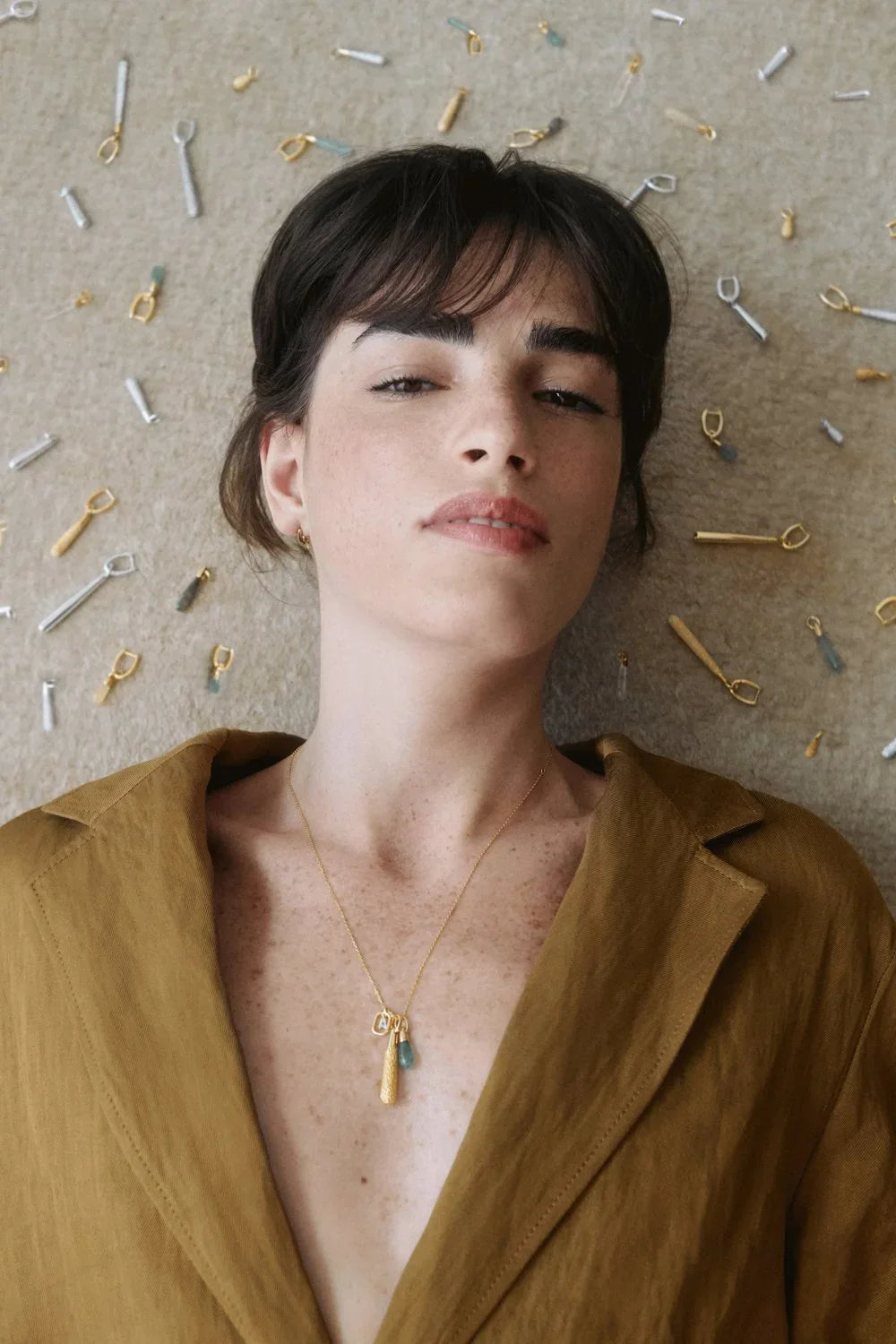 PDPAOLA Mini Letter Necklace