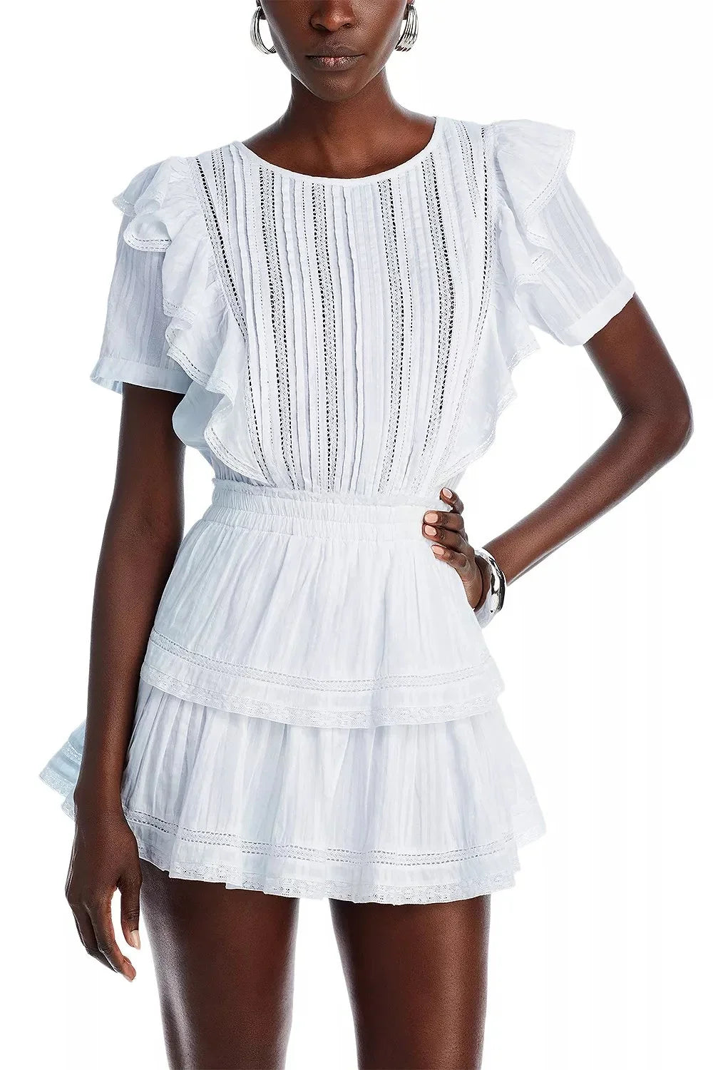 LoveShackFancy Natasha Dress - Horizon Blue Hand Dye