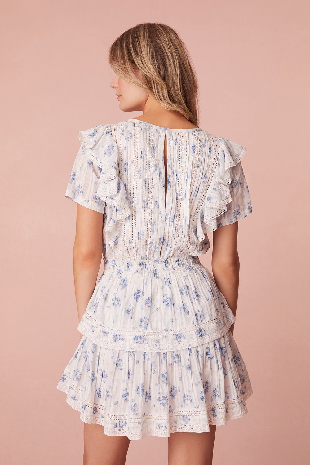 LoveShackFancy Natasha Dress - Skysail Blue