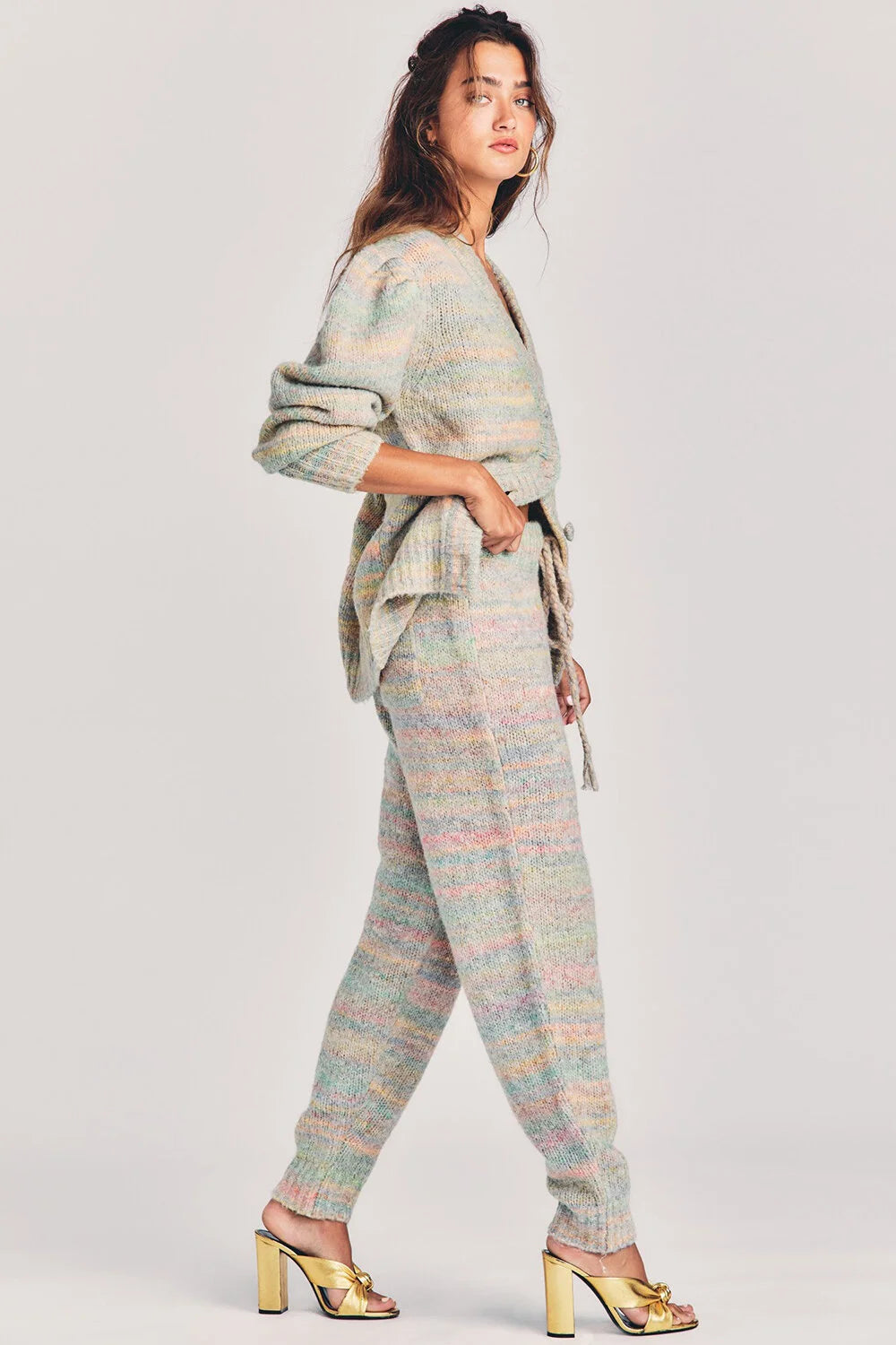 LoveShackFancy Olvera Pants - Autumn Rainbow