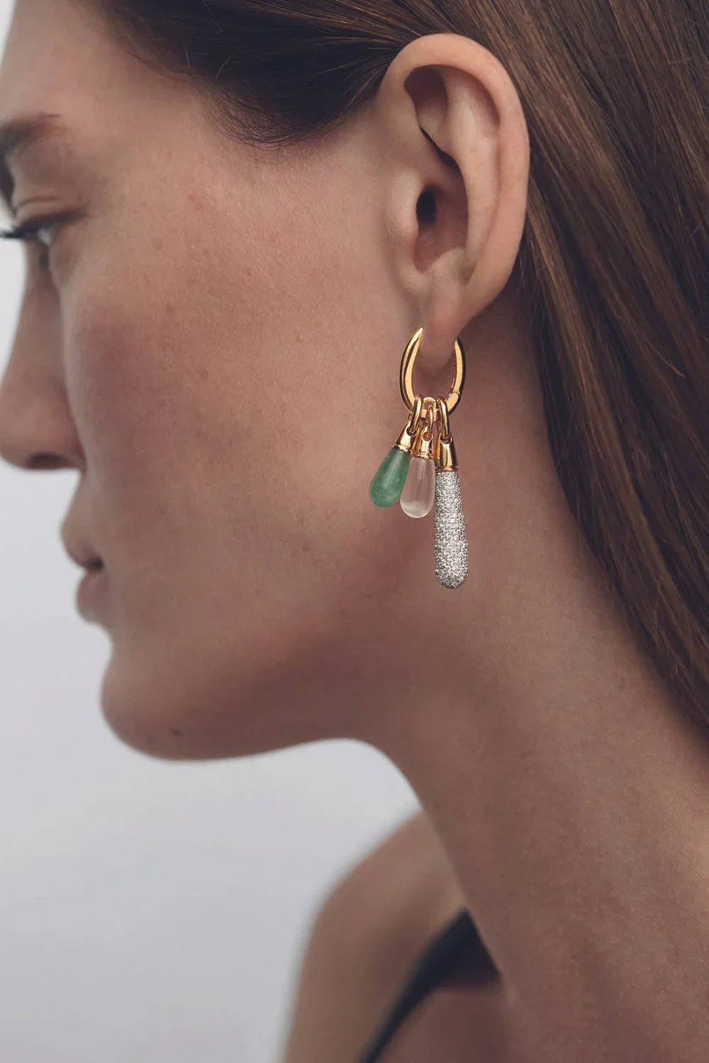 PDPAOLA Pavé Large Drop Pendant