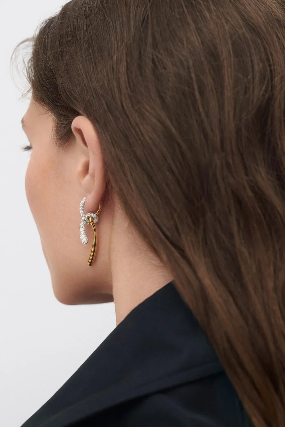 PDPAOLA Pavé Twist Hoops