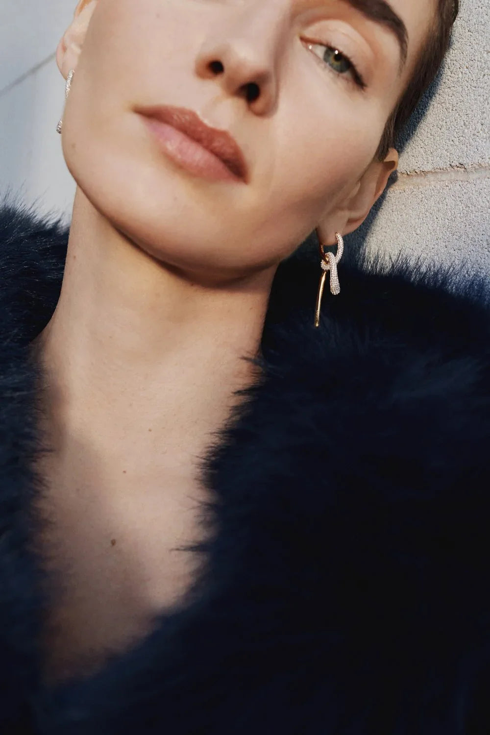 PDPAOLA Pavé Twist Hoops