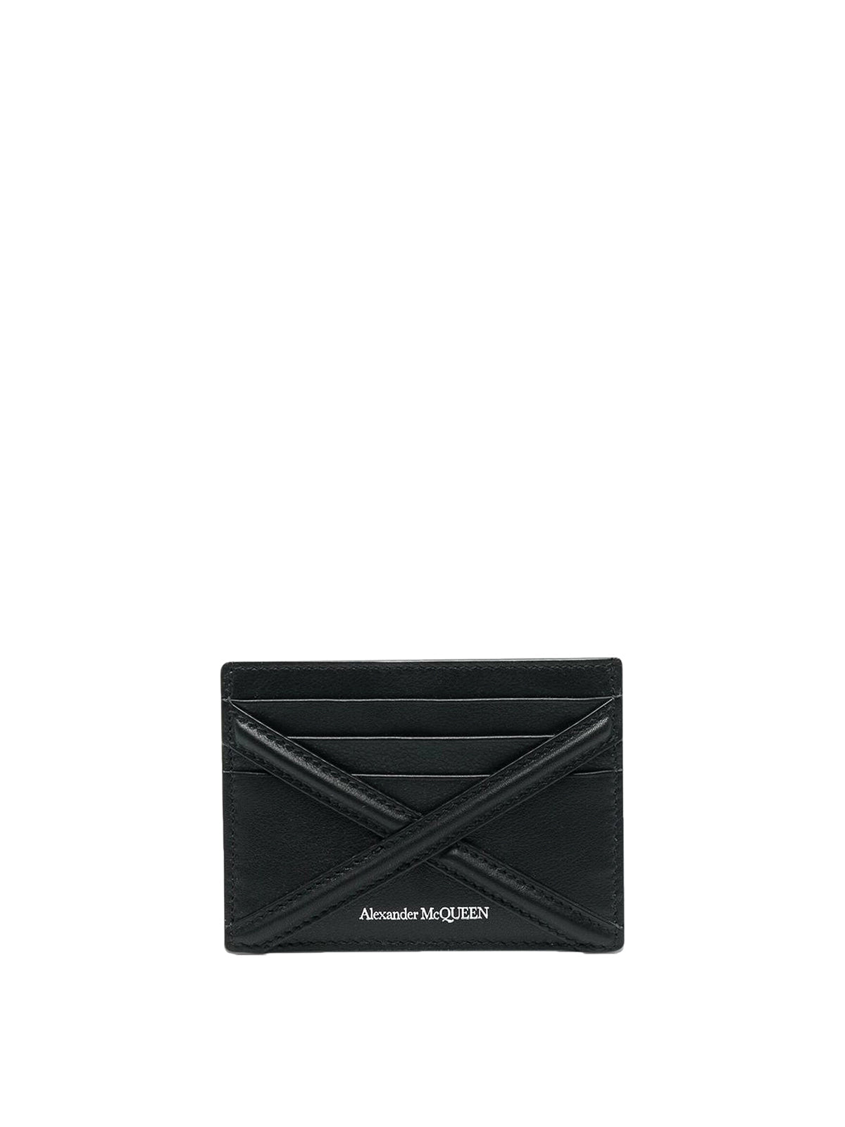Alexander McQueen The Harness Logo Printed Card Holder