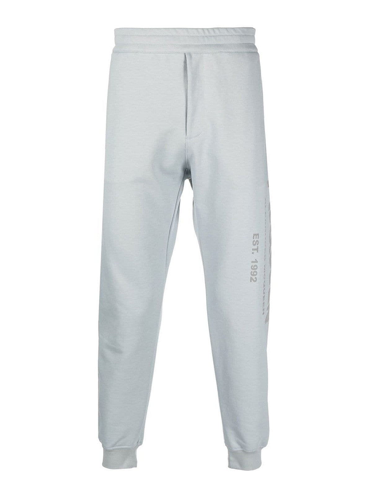Alexander McQueen Mcqueen Graffiti Joggers In Dove Grey
