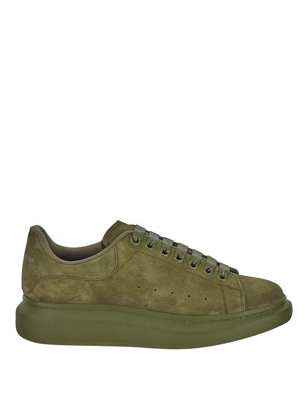Alexander McQueen  Suede Oversized Sneaker in Green