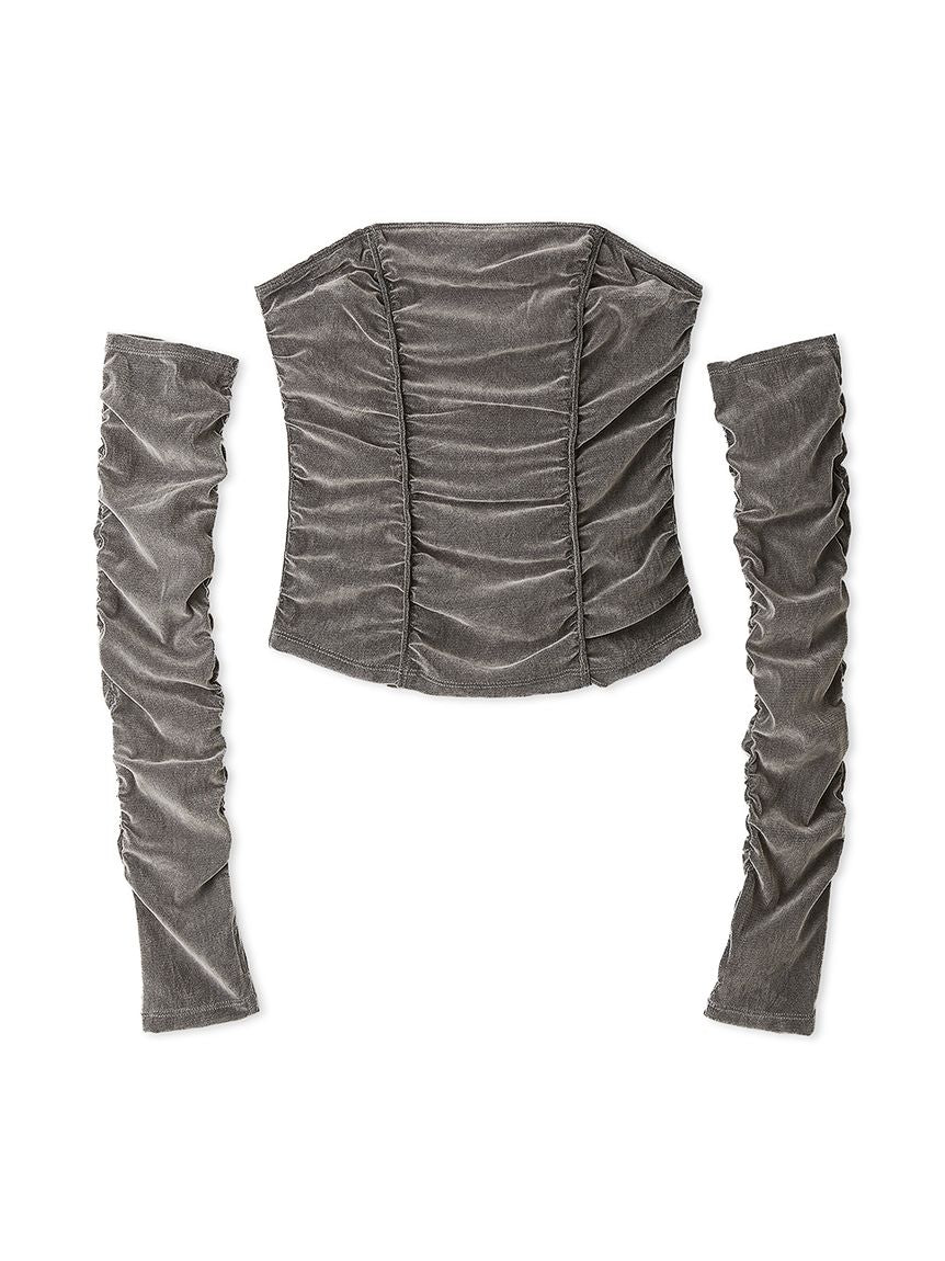 Detachable Sleeve Corset Top