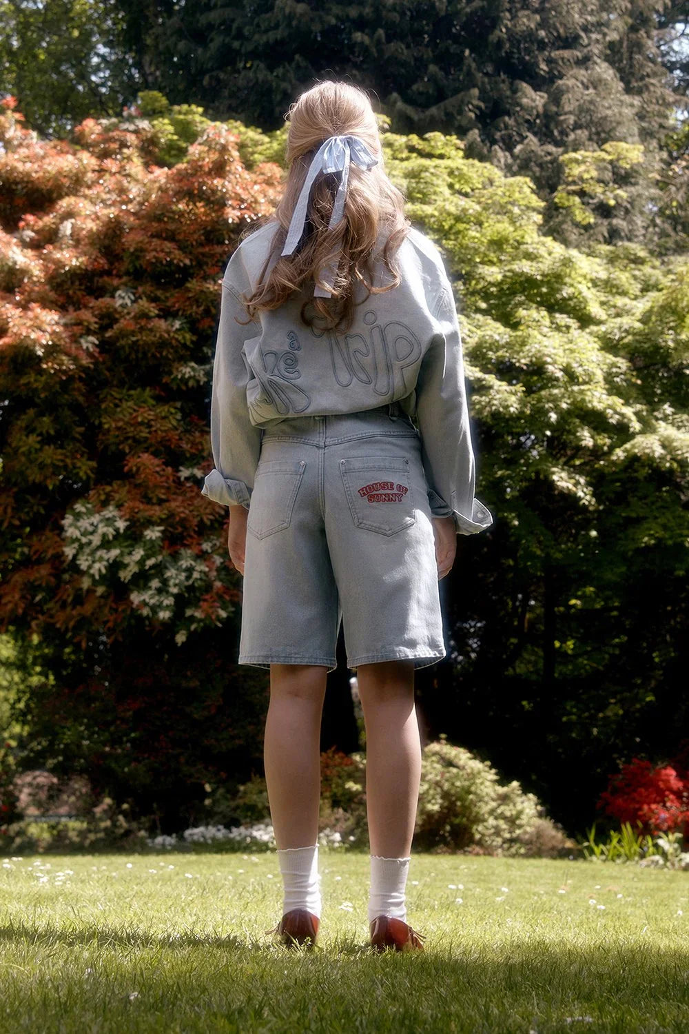 House of Sunny Sundown Denim Shorts