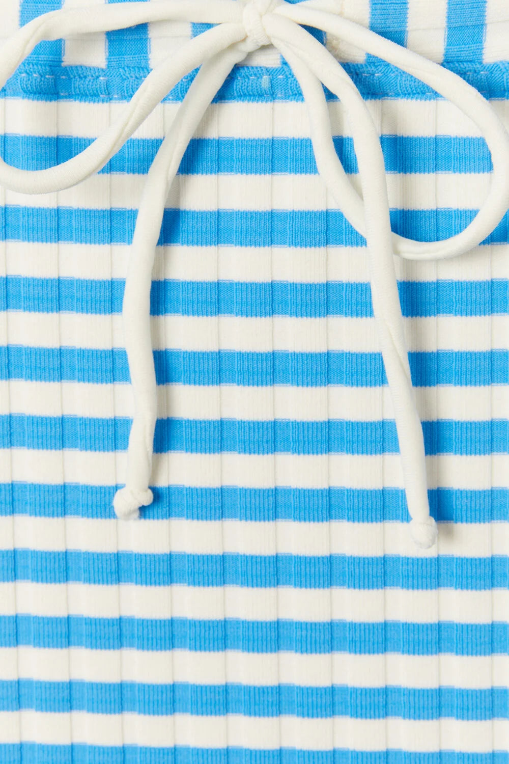 Solid & Striped The Ginger Tie Bikini - Azure Stripe Rib
