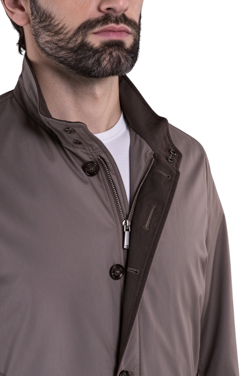 MooRER SIRONI-GF Bomber Jacket Piombo