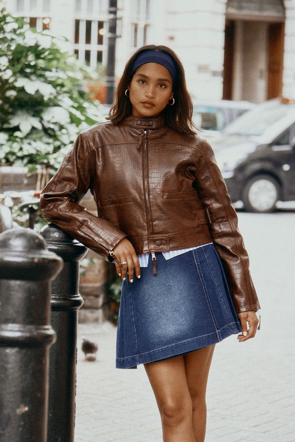 House of Sunny Fade Pleat Skirt