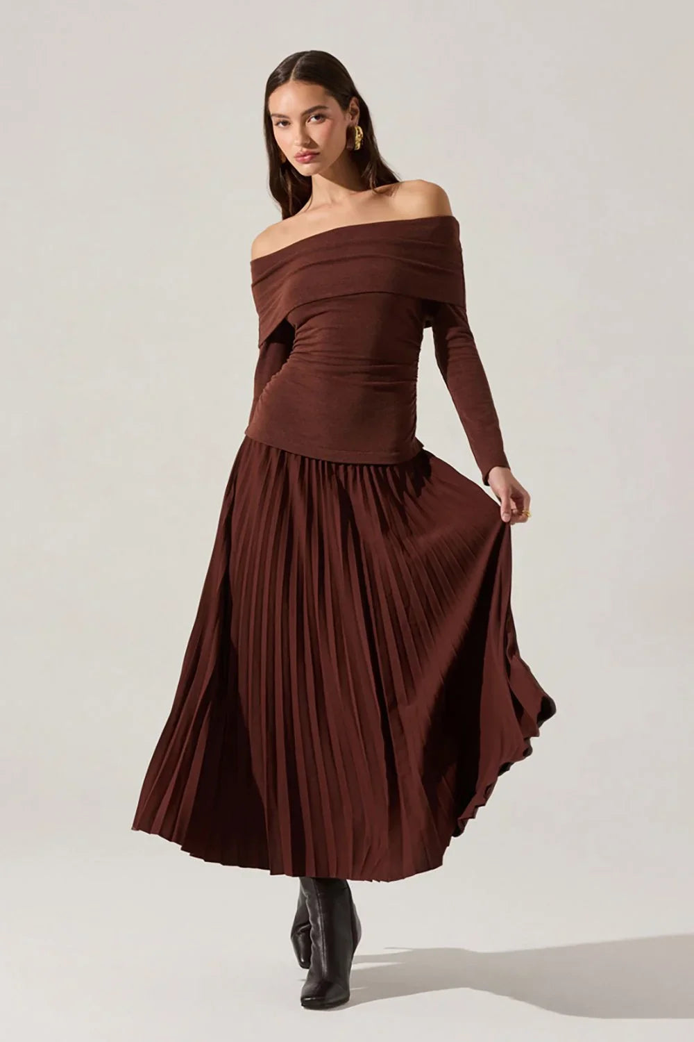 ASTR the Label Tanaia Mixed Media Dress