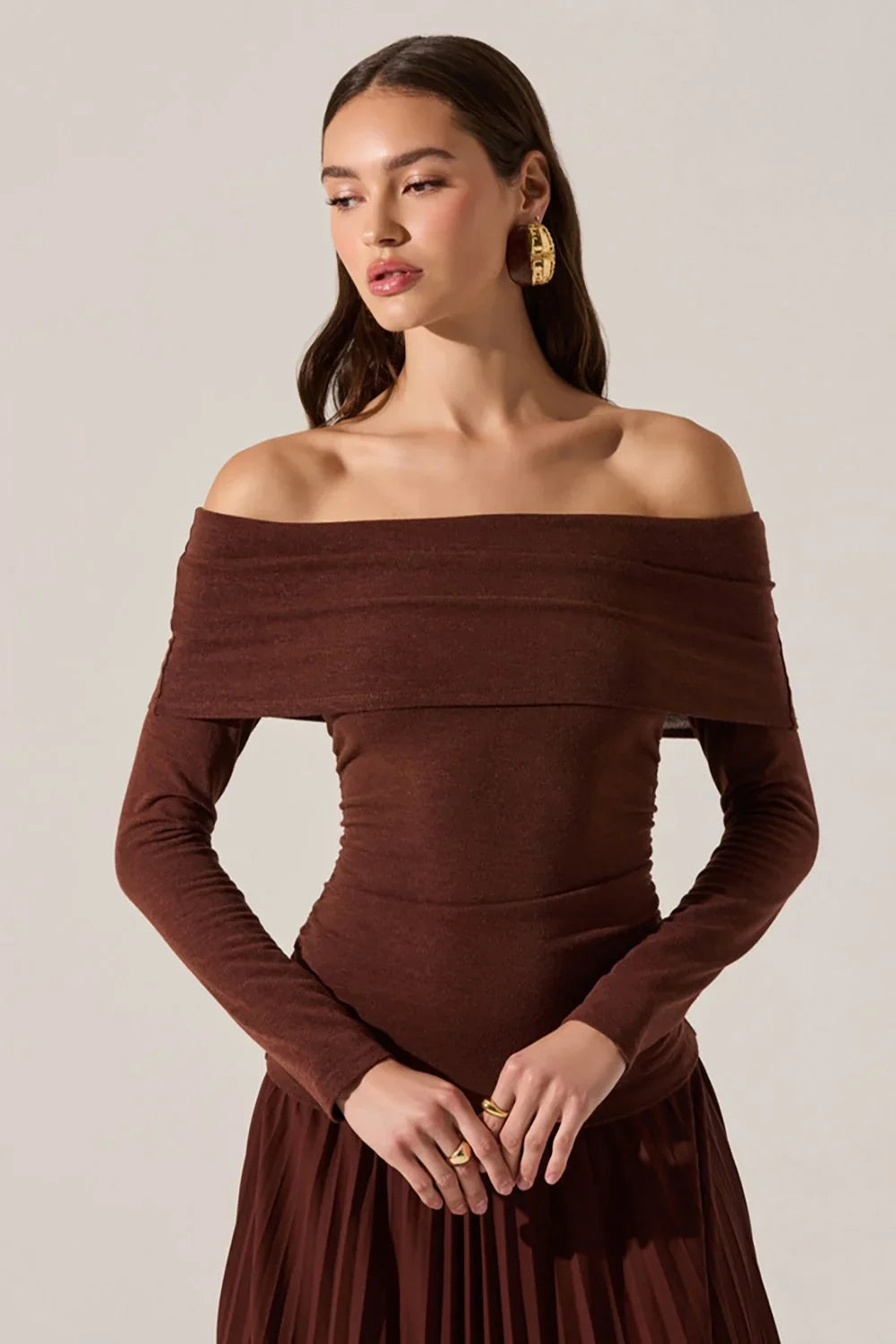 ASTR the Label Tanaia Mixed Media Dress