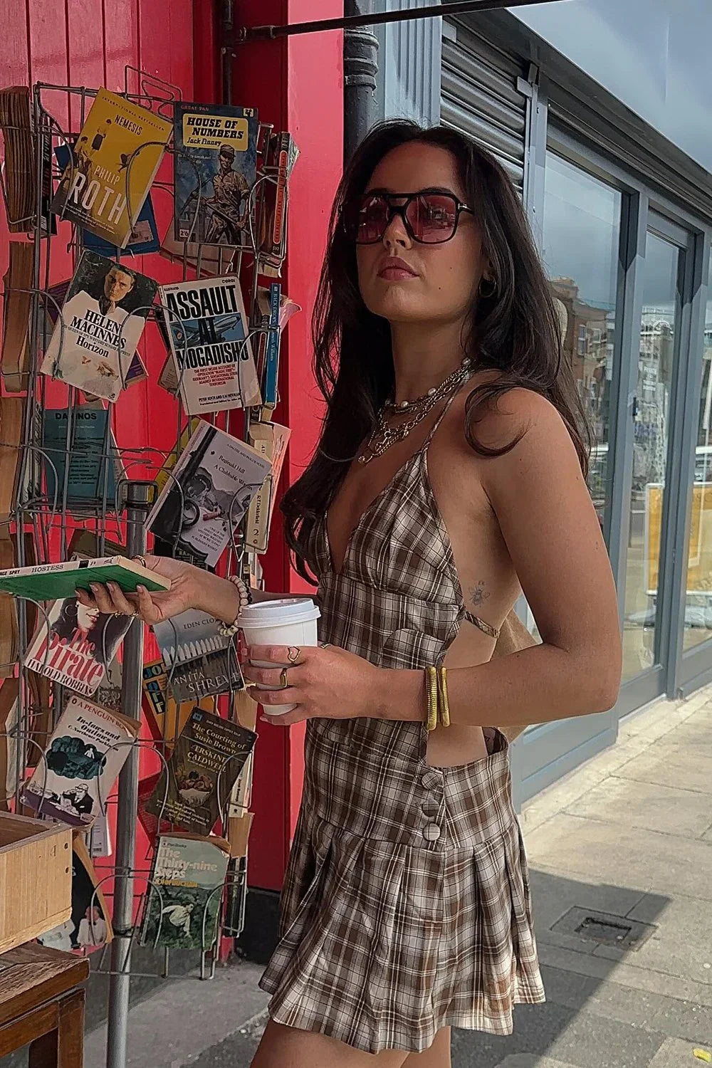 @aislingkavanagh_ in House of Sunny The Hoxton Check Dress