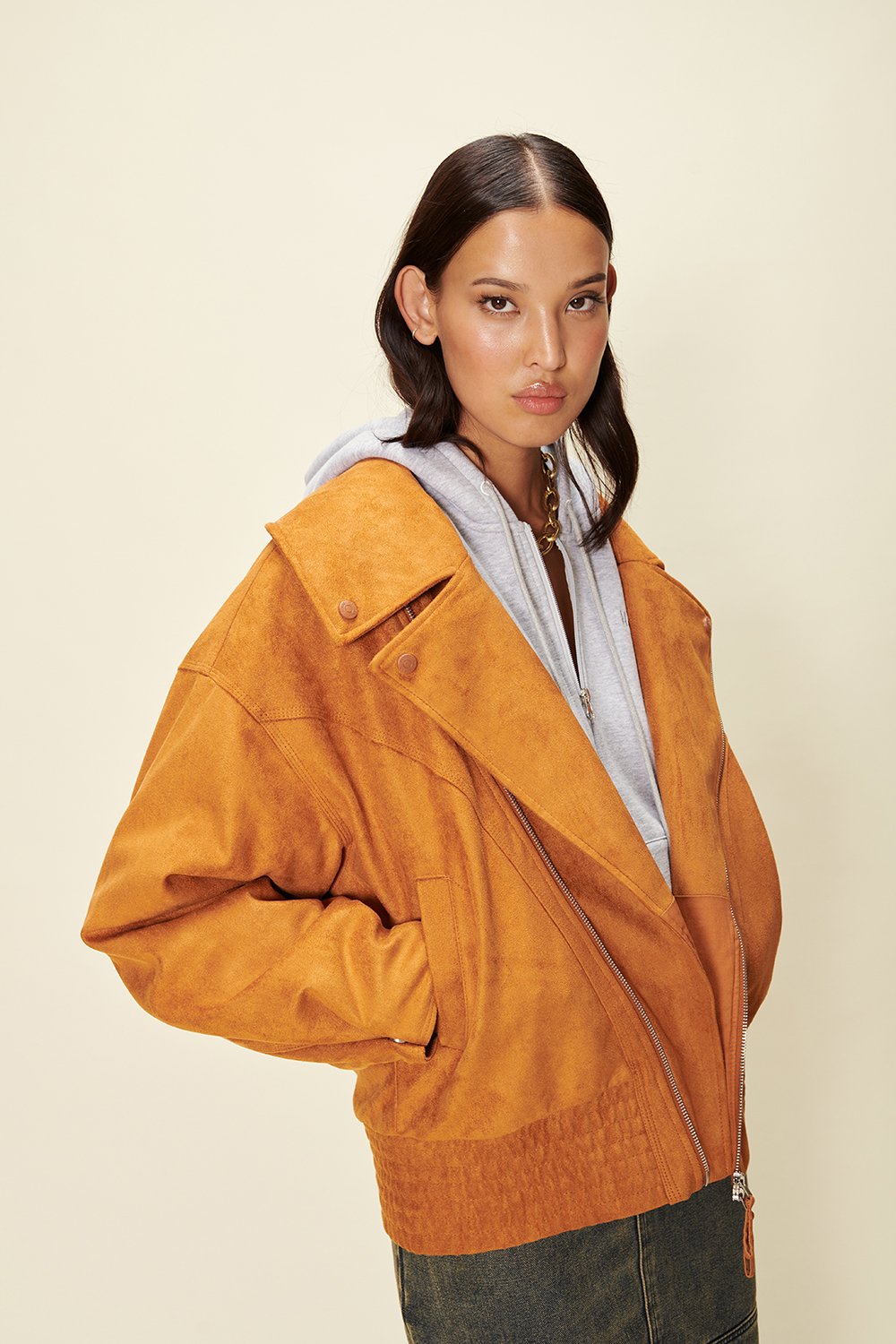 House of Sunny The Hybrid Jacket - Tobacco