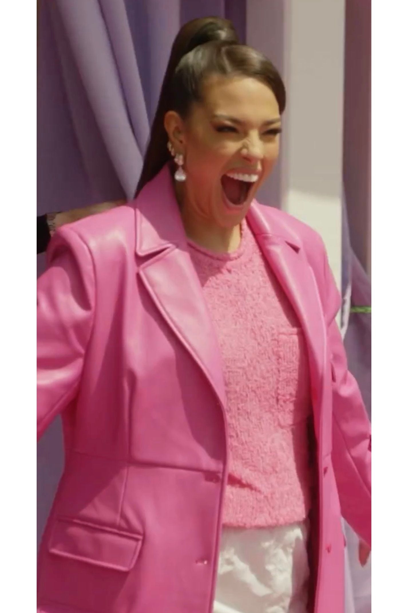 @ashleygraham in House of Sunny The Studio Overcoat