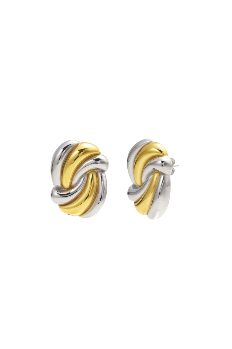 Manner Jewelry Two Tones Knot
Earrings