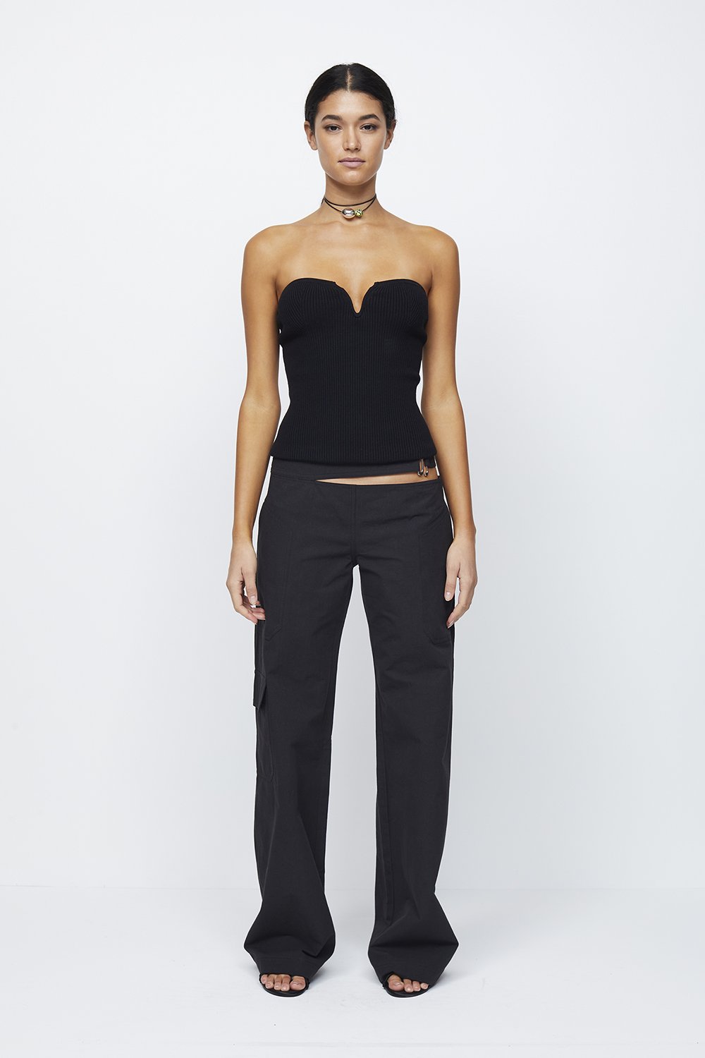 Bec + Bridge Vesna Strapless Knit Top - Black