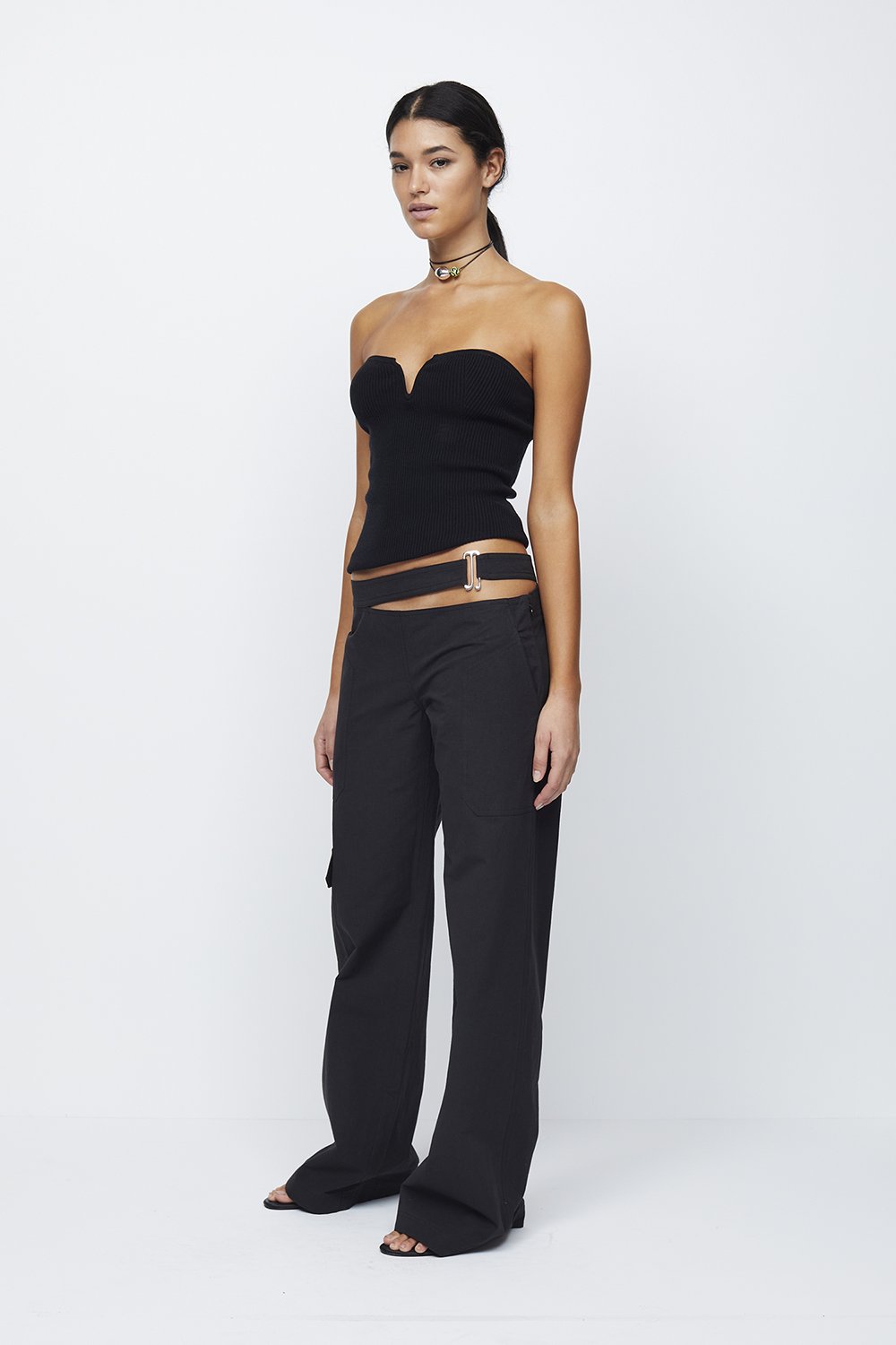 Bec + Bridge Vesna Strapless Knit Top - Black