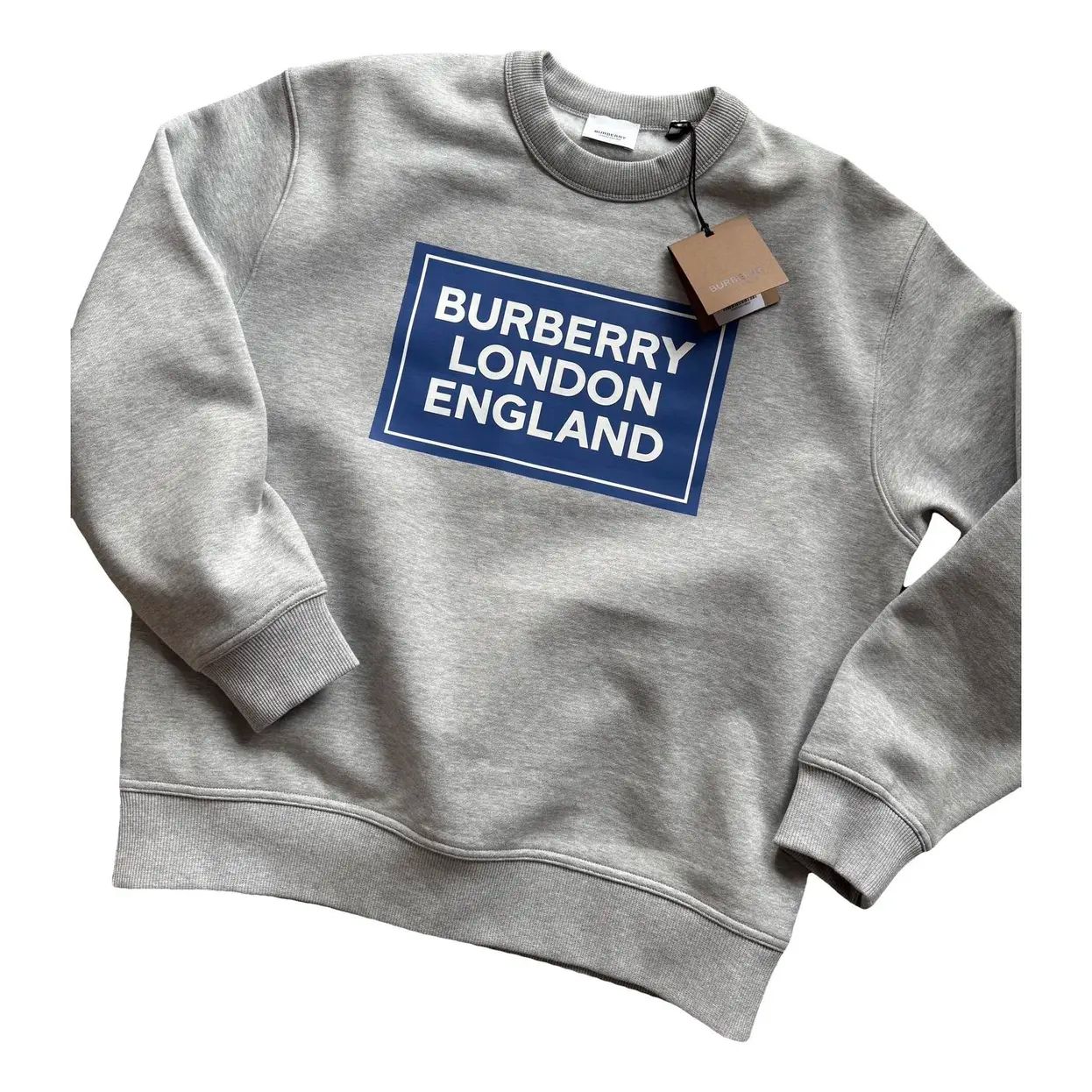 Burberry Santo Logo Print Crew Sweater