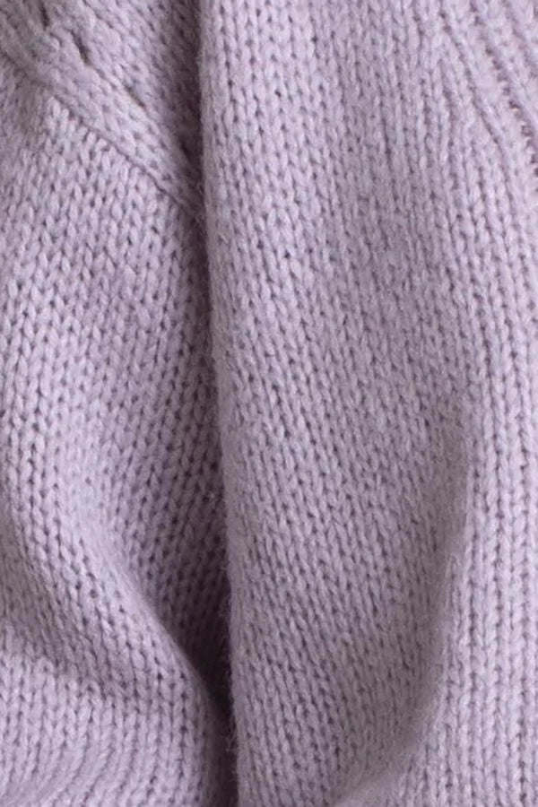 Willa Knit V-Neck Jumper - Lavender