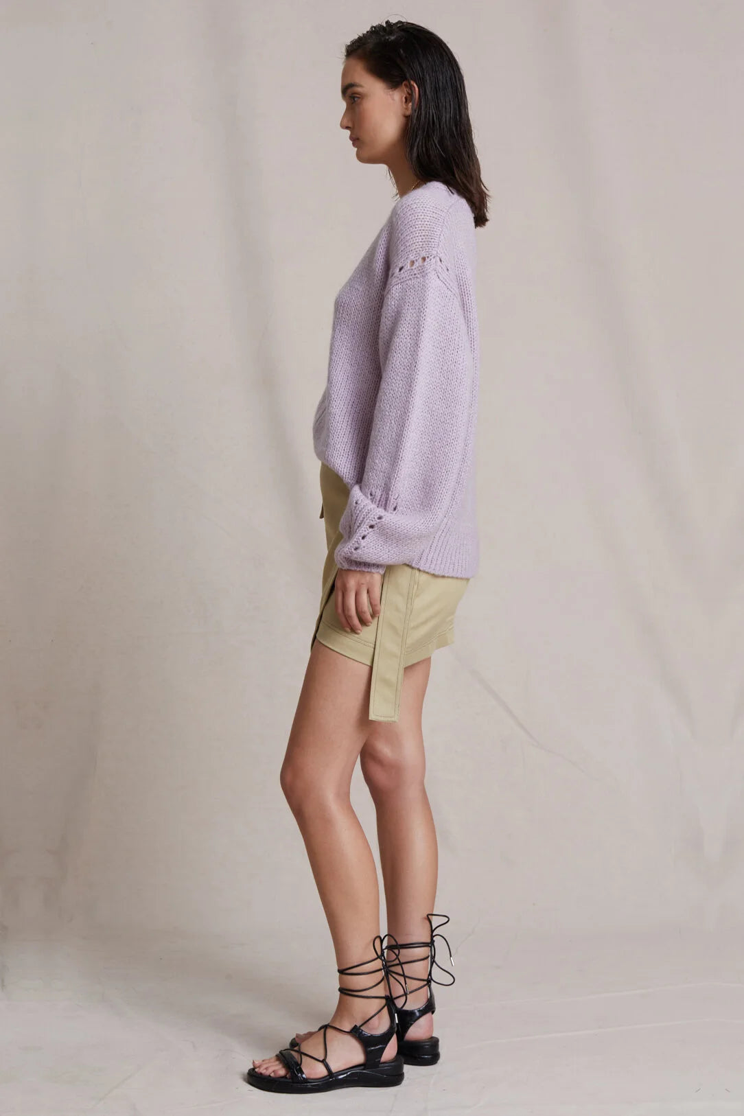 Bec + Bridge Willa Knit V-Neck Jumper - Lavender