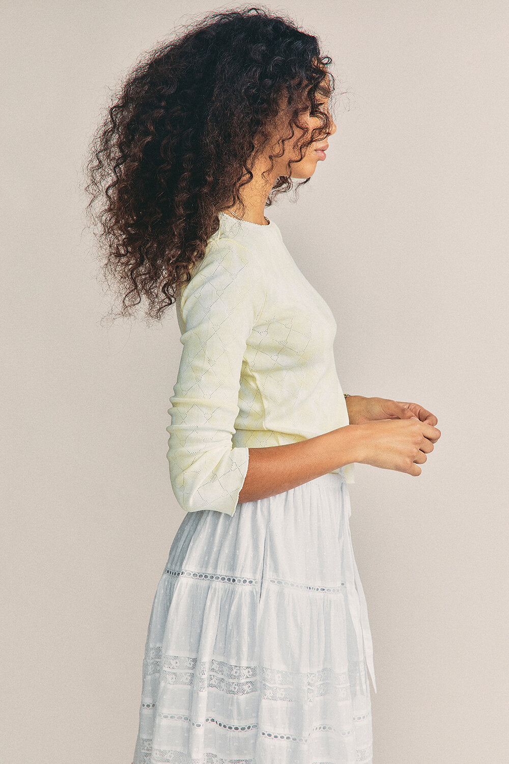 LoveShackFancy Yulia Top - Rise And Shine Hand Dye