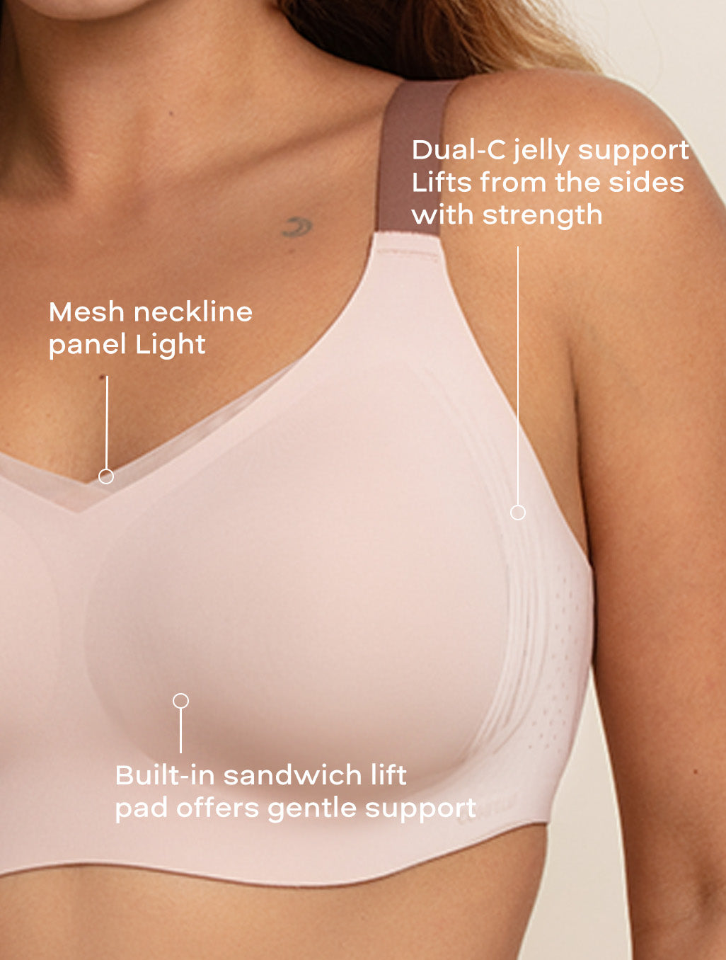 Zero Gravity Sculpt Plunge Mesh Bra