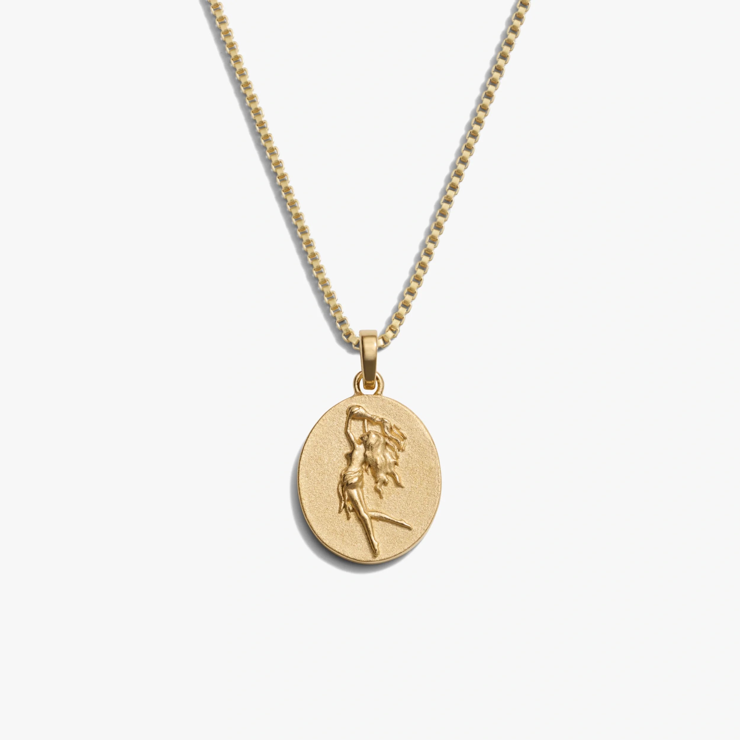Awe Inspired Necklaces 14K Gold Vermeil / Aquarius / Standard Zodiac Goddess Necklace