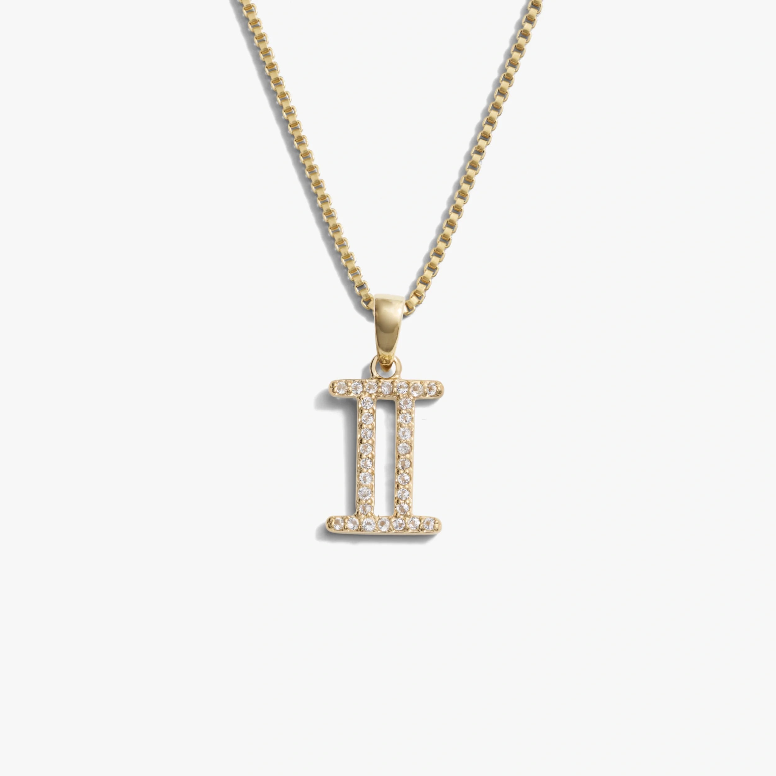 Awe Inspired Necklaces 14K Gold Vermeil / Gemini / Mini Zodiac Gemstone Necklace