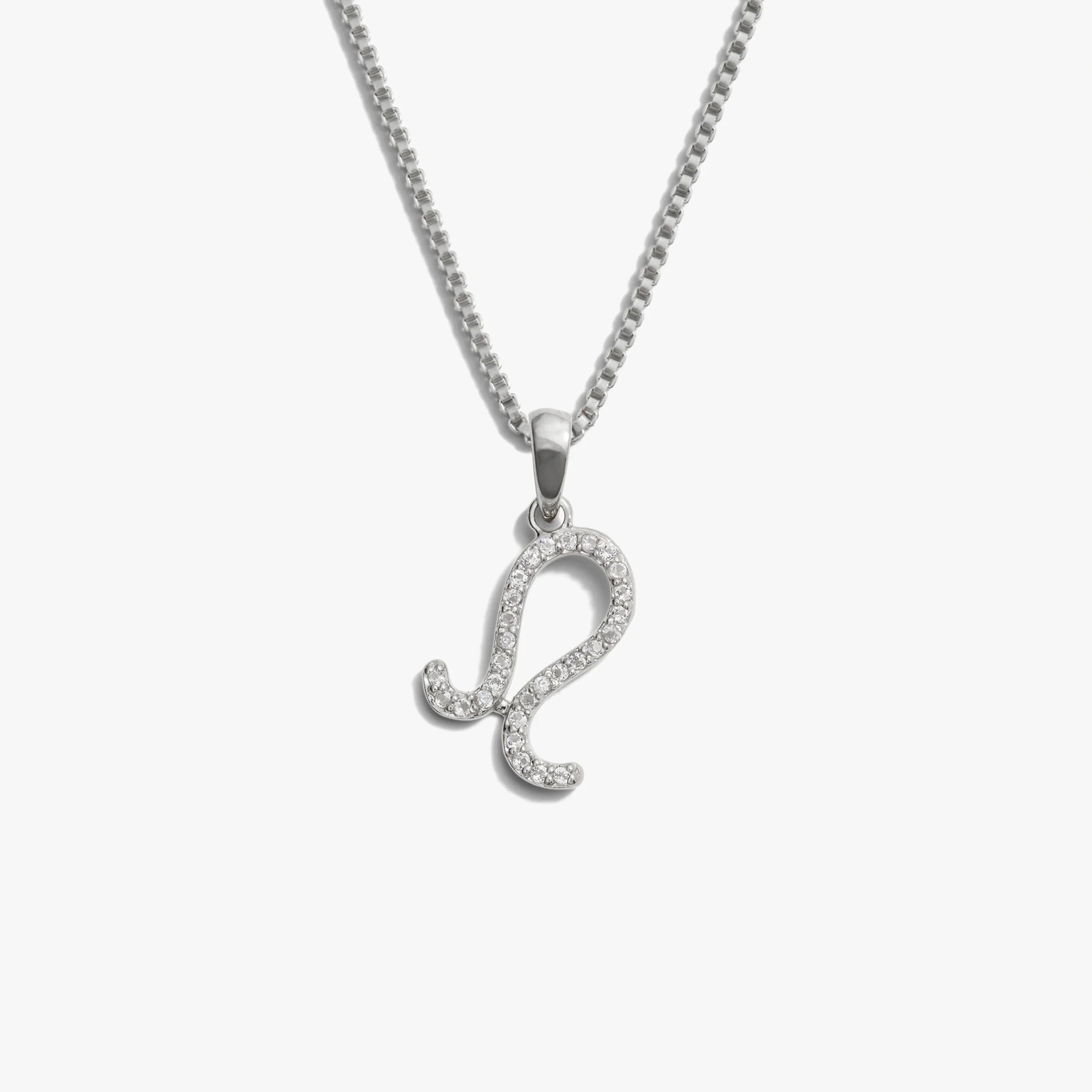 Awe Inspired Necklaces 925 Sterling Silver / Leo / Mini Zodiac Gemstone Necklace
