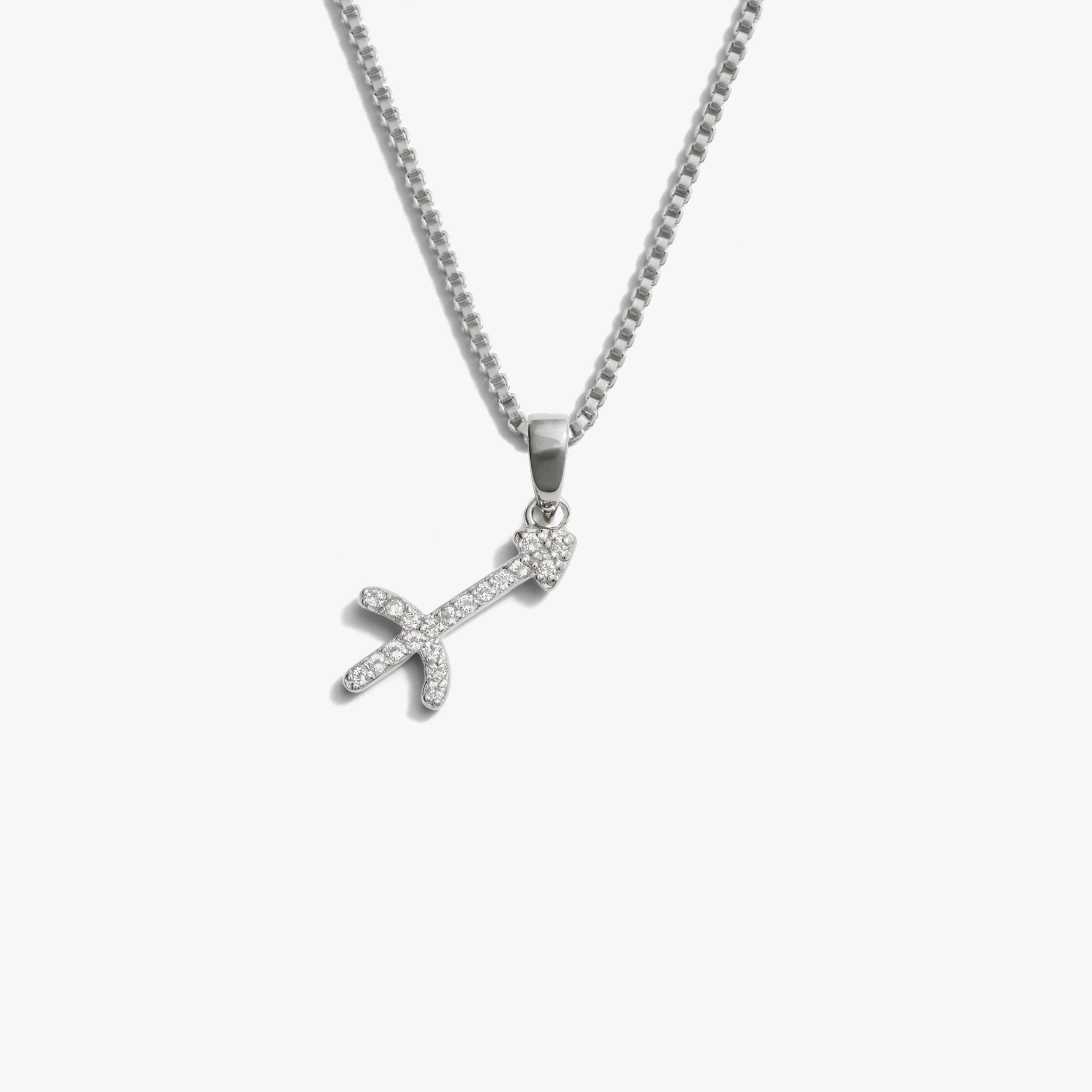 Awe Inspired Necklaces 925 Sterling Silver / Sagittarius / Mini Zodiac Gemstone Necklace