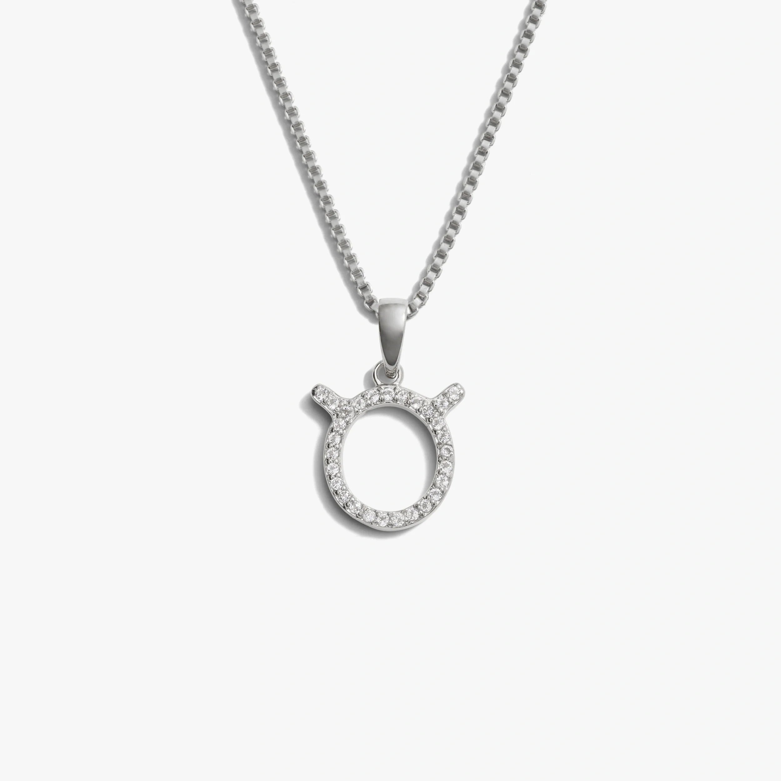 Awe Inspired Necklaces 925 Sterling Silver / Taurus / Mini Zodiac Gemstone Necklace