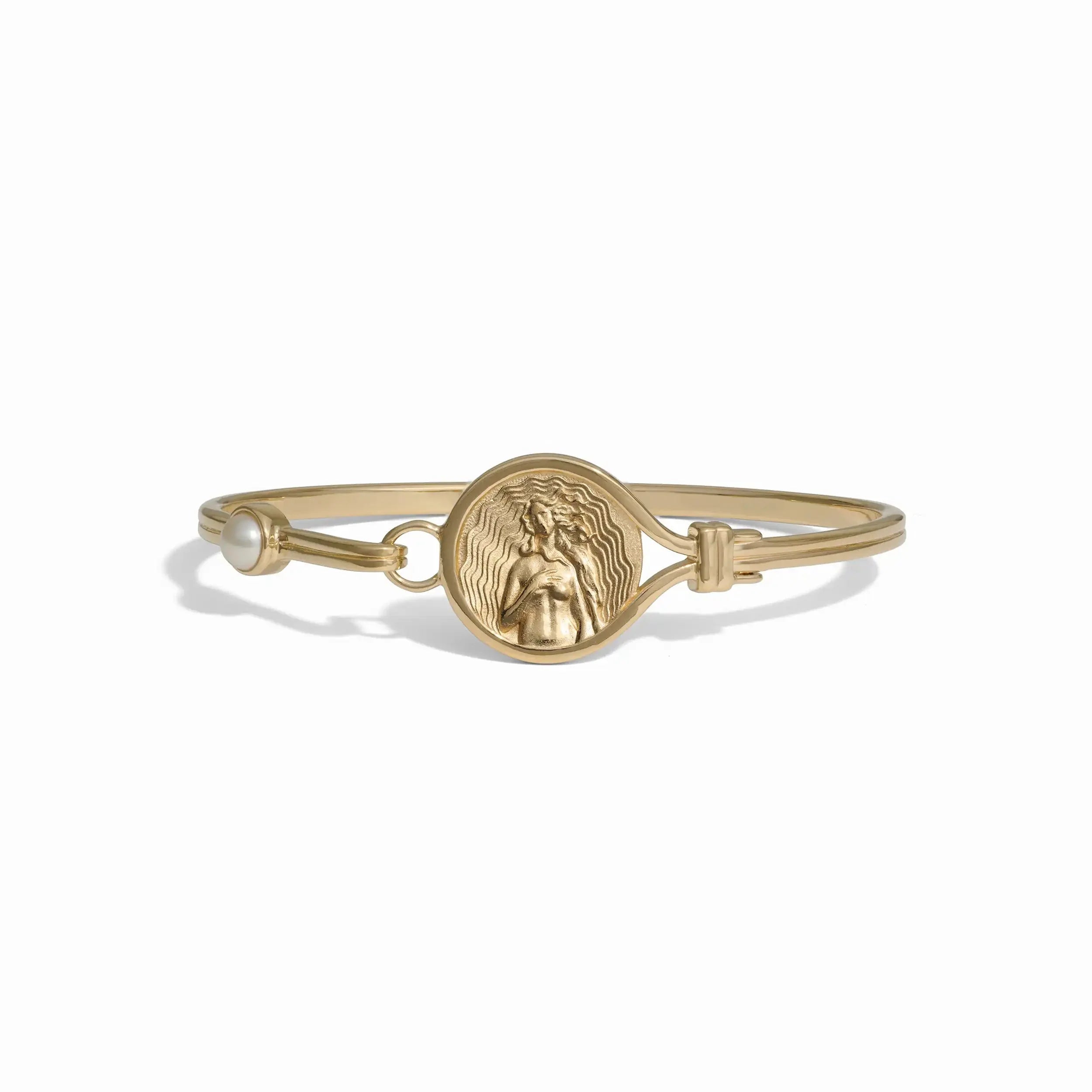 Awe Inspired Bracelets 14K Yellow Gold Vermeil / 6.3" / Aphrodite Goddess Cuff Bracelet