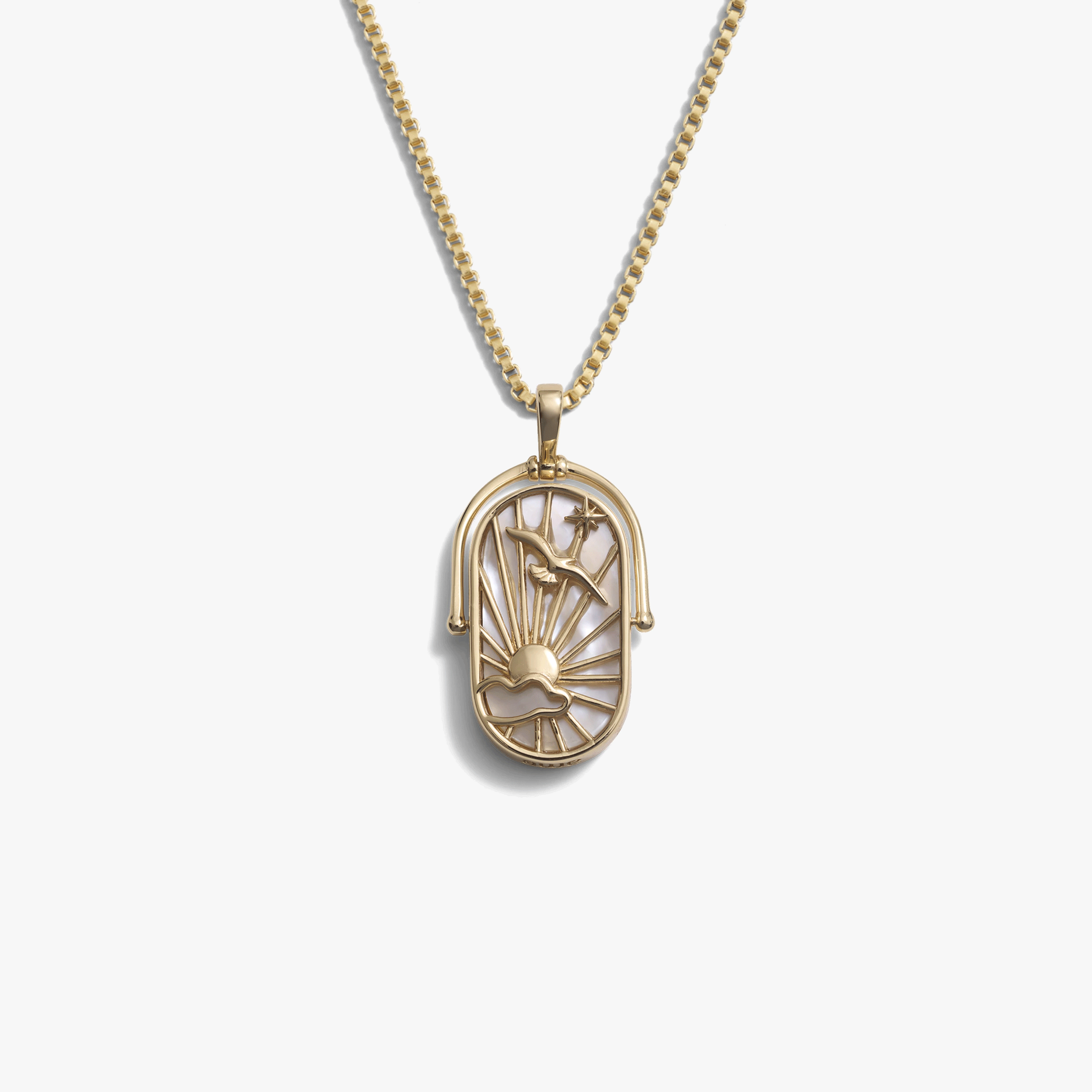 Awe Inspired Necklaces 14K Yellow Gold Vermeil / 16"-18" Air Element Necklace